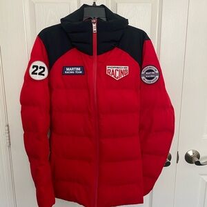Porsche Martini Racing NWT Red & Black Puffer Jacket Women’s Size Medium